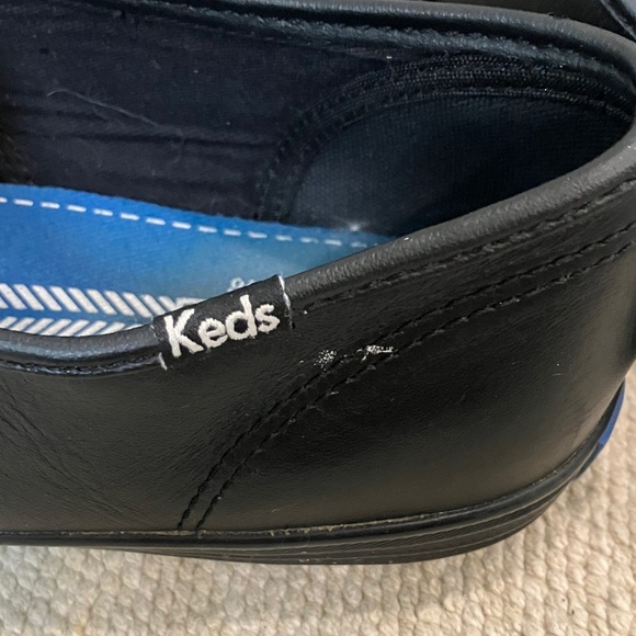 Keds Women’s size 8 1/2  Black Leather lace-up loafers / Sneakers - Picture 12 of 15